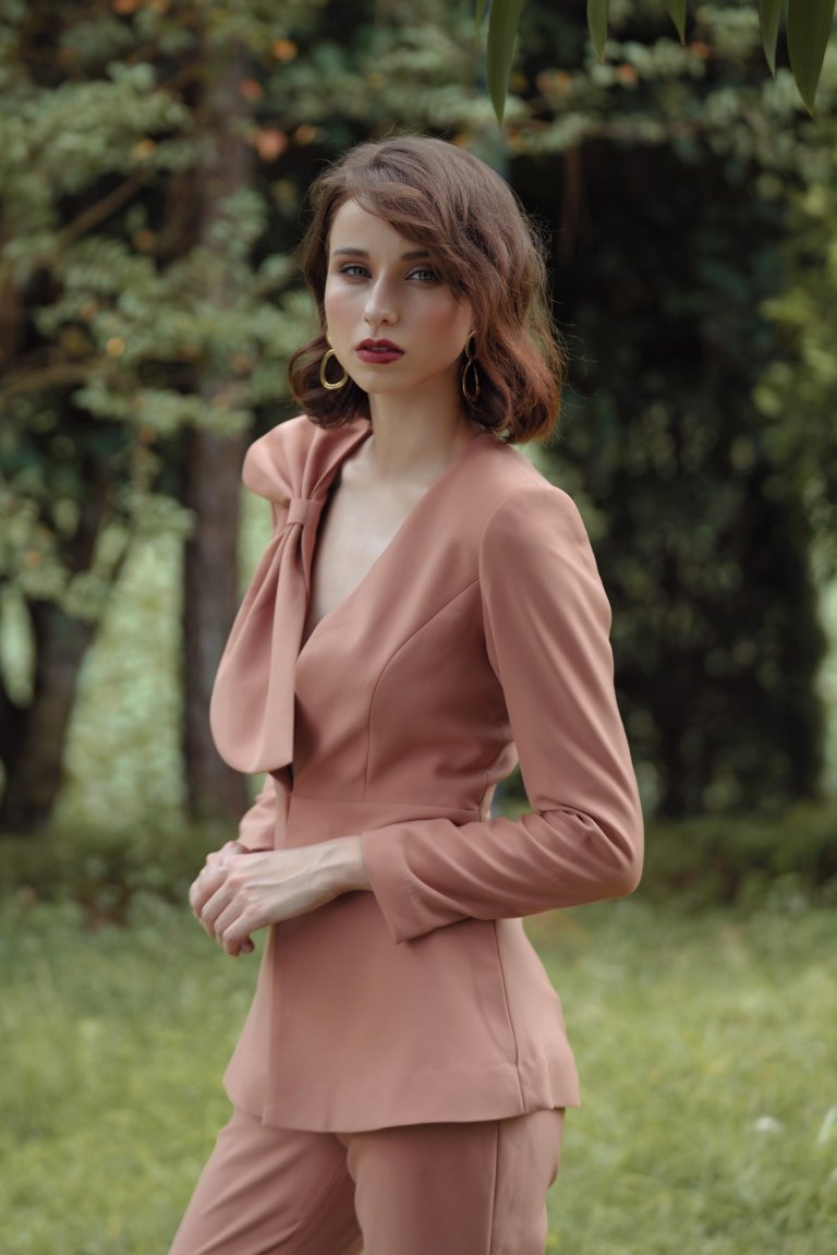 Women tailored blazer set