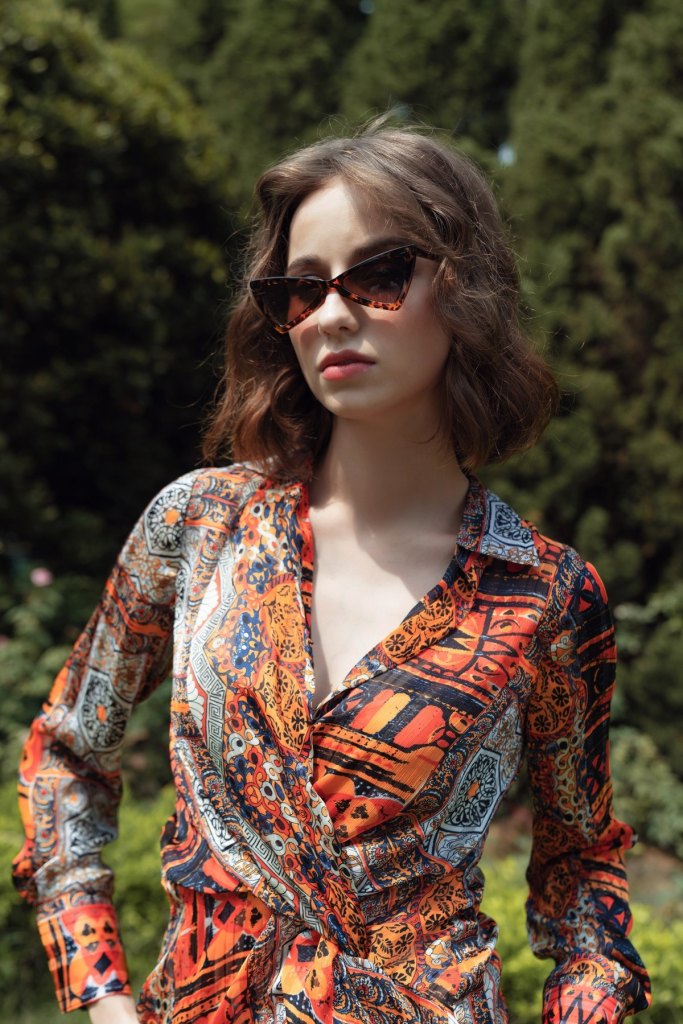 Printed women fashion shirt