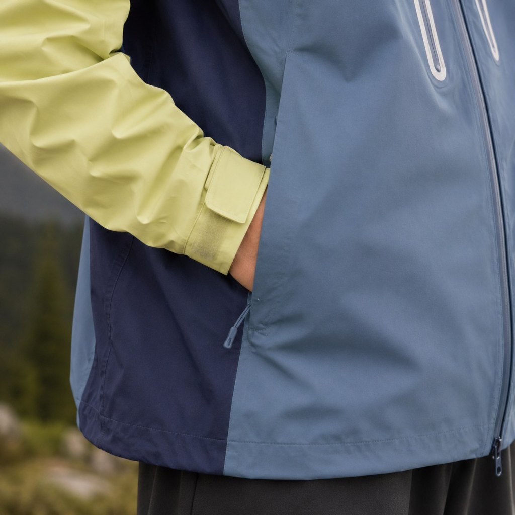 Outerwear jacket pocket detail