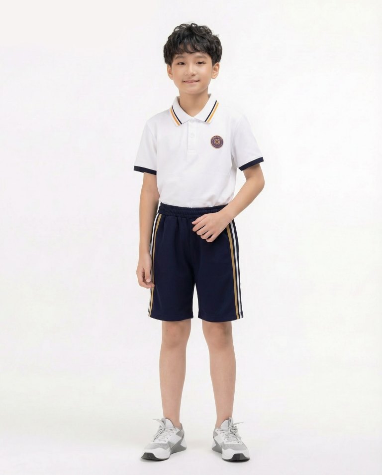 Boy school uniform with shorts