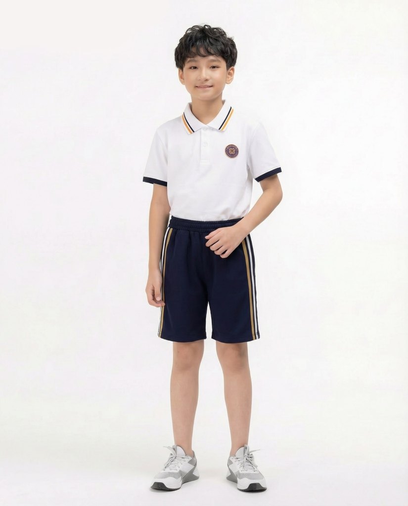 Boy school uniform with shorts
