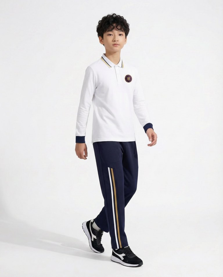 Long-sleeve school uniform