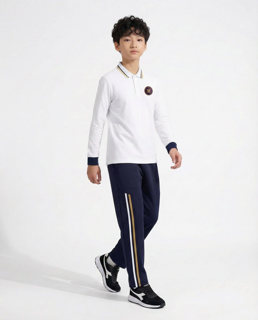 Long-sleeve school uniform
