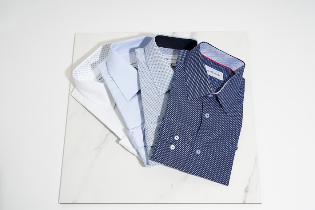 Stack of formal shirts