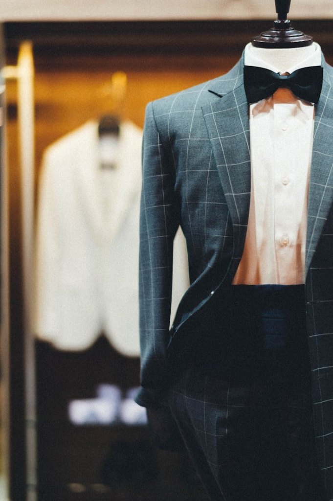 Tuxedo on a mannequin