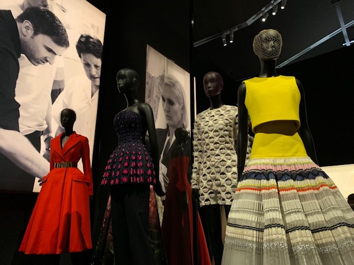 Exhibition of couture garments